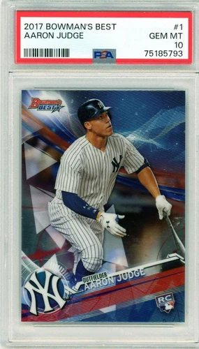 2017 Bowman's Best #1 Aaron Judge RC Rookie Gem Mint PSA 10