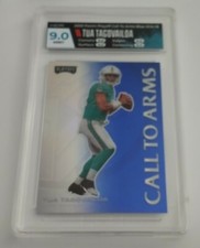 2020 Tua Tagovailoa Playoff Call To Arms Blue Prizm ROOKIE INSERT #18 HGA 9 MINT