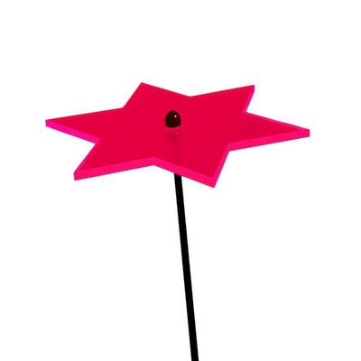 d a s  GESCHENK: Sonnenfänger > rot  20 cm (!) Durchmesser kpl. mit 1,5 m Stab