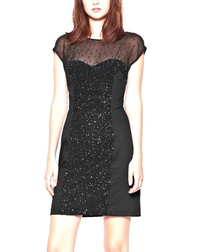 French Connection Womens Gold Sequin Dress Sz 6 Party Homecoming shiny |  eBay