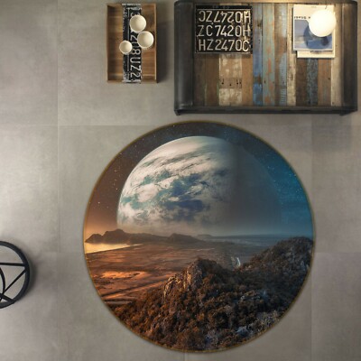 3D Mountain Planet NAO5806 Game Rug Mat Elegant Photo Carpet Mat Fay