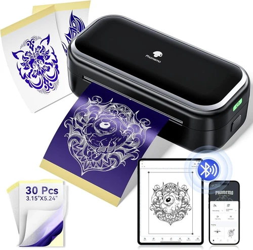 TP31 Wireless Tattoo Template Printer Thermal Tattoo Machine or Tattoo Paper - Foto 2 di 15