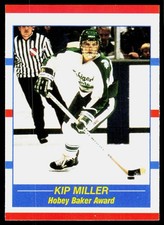 1990-91 Score - Award Winners Kip Miller #330 Score Logo on Front (RC)
