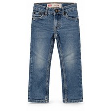 Levis 511 Jeans Kids Medium Wash Denim 4 Pocket Slim Fit Adjustable Waist