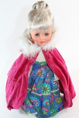Vintage Furga Doll #6785 Damina Vince 14'' Italy Dress Clothing Cape Long Hair
