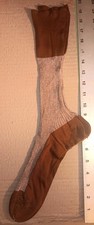 VINTAGE DE PINNA SOCKS MADE IN FRANCE Expressly for NEW YORK SAKES 5th AVE 11s