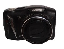 Canon PowerShot SX130 IS 12.1MP Digital Camera Black - Tested And Works