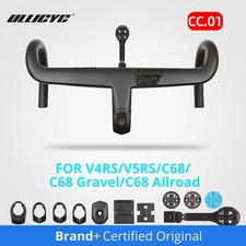 Full Carbon Fiber Integrated Road Cycling Handlebar Internal Routied with Washer