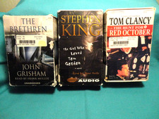 Lot 3 UNABRIDGED Suspense Thriller AudioBook  Cassette Tape Clancy King Grisham