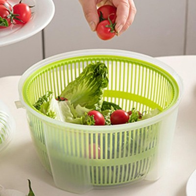 Salatschleuder Grün Obst Mehrzweck Spinnkorb Gemüsetrockner