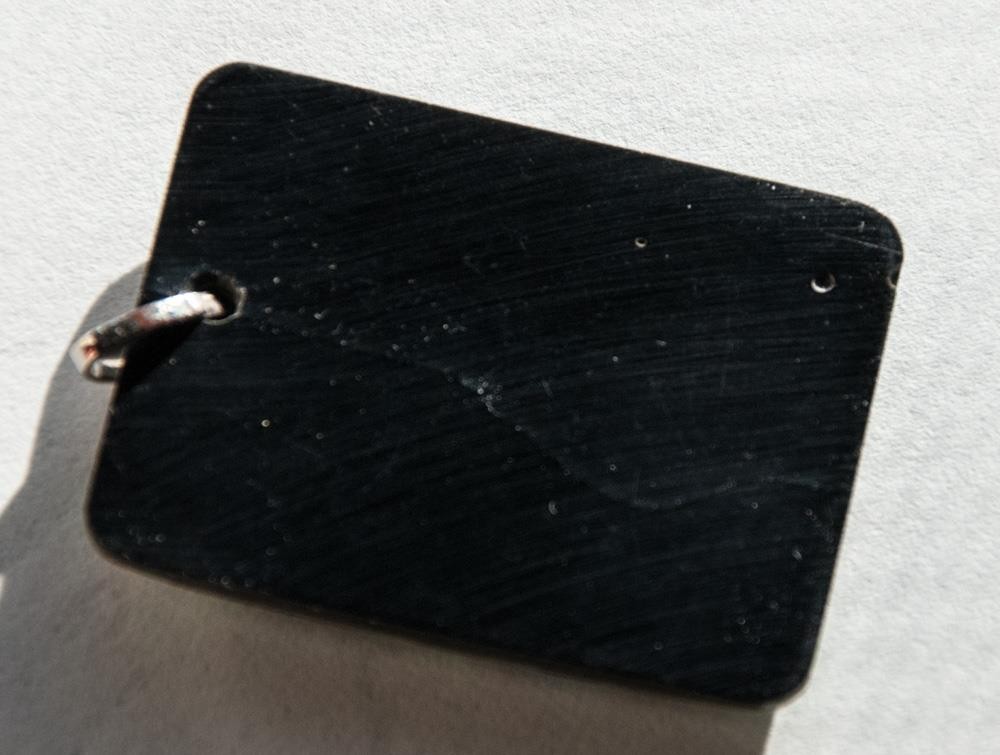 Abalone Paua Iridescent Shell Rectangular Pendant… - image 3