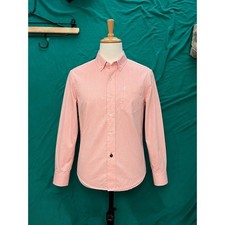 IZOD Boys Coral Pink Long Sleeve Button Down Dress Shirt Size 6 Regular
