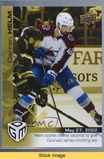 2021 Upper Deck Game Dated Moments Playoffs Gold /100 Darren Helm #100 READ bg9