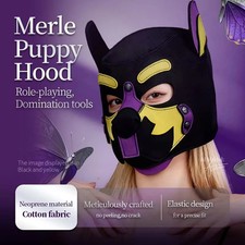 Pup Puppy Play Hood Masks W/ Many Faces Cosplay Costume Party