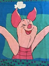 VINTAGE WINNIE THE POOH PILLOWCASE DISNEY PIGLET and POOH