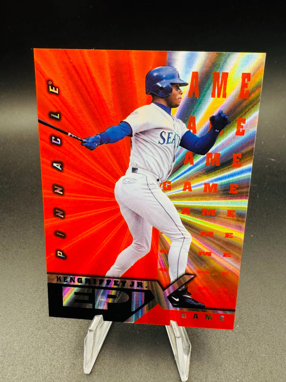 1998 Pinnacle Epix Ken Griffey Jr. #E1 Orange Game