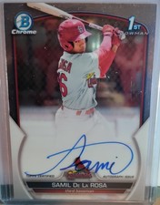 2023 Bowman - Chrome Prospect Autographs Samil De La Rosa #CPA-SD (AU, RC)
