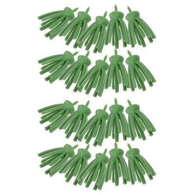 20Pcs Plastic Faux Carrot Head Props for Easter Decoration and DIY Craft Uses