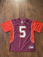 VTG Virginia Tech VT Hokies Jersey nike Team Tag #5 Football Youth Small Maroon