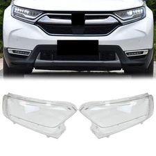 A Pair Left & Right Front Headlight Lens Cover Shell For Honda CR-V 2017-2022