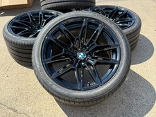 4x BMW M2 M3 M4 RIMS WHEELS 930M 930 M TIRES TPMS BLACK G80 BMW OEM STAGGERED