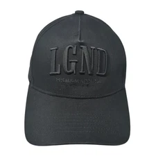 LGND Premium Apparel Snapback Hat Black One Size Adjustable Embroidered