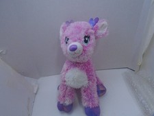 2017 BAB Twinkle Plush Reindeer Build A Bear Workshop 14" Pink Glitter Metallic