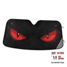 Evil Eyes Car Sun Shade Windshield - Red Eyes 53x23.5 - Multi 1 Evil Eyes Car Sun Shade Windshield - Red Eyes 53x23.5 - Multi 1