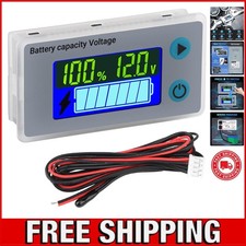 RV Battery Monitor 12v, 10-100v Digital Voltage Meter Battery Capacity Tester...