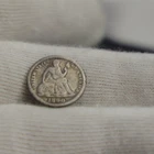 1890 US Seated Liberty Dime 10c VG (Cleaned)