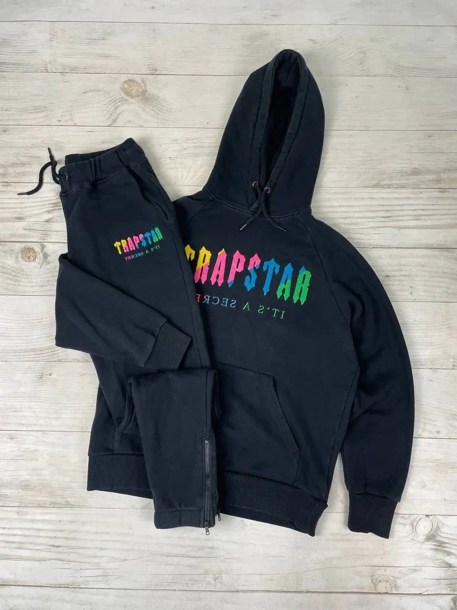 Trapstar London Tracksuit Hoodie and Pants Men Size M Black | eBay