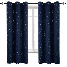 BGment Kids Blackout Curtains for Boys Bedroom, Star Curtains Thermal Insulat...