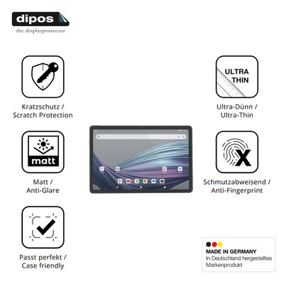 2x Schutzfolie matt für Acepad A172 Displayschutzfolie Folie Display Schutz