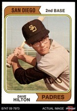 1974 Topps #148 Dave Hilton Padres VARIATION 7 - NM