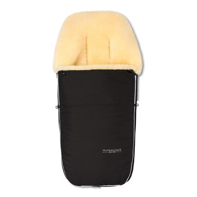 Natural Lambskin Footmuff for Strollers for 0-3 y.o. Wind Rain Protection Outer