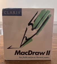 Claris MacDraw 2 NEW Sealed Vintage Software Apple Mac Macintosh Graphics