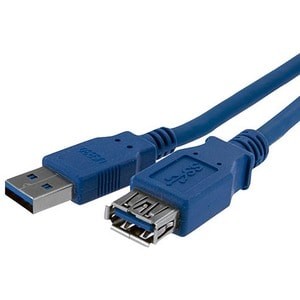 Startech 1M Blue Superspeed Usb 3.0 5Gbps Extension Cable A To A M/F Extend Your
