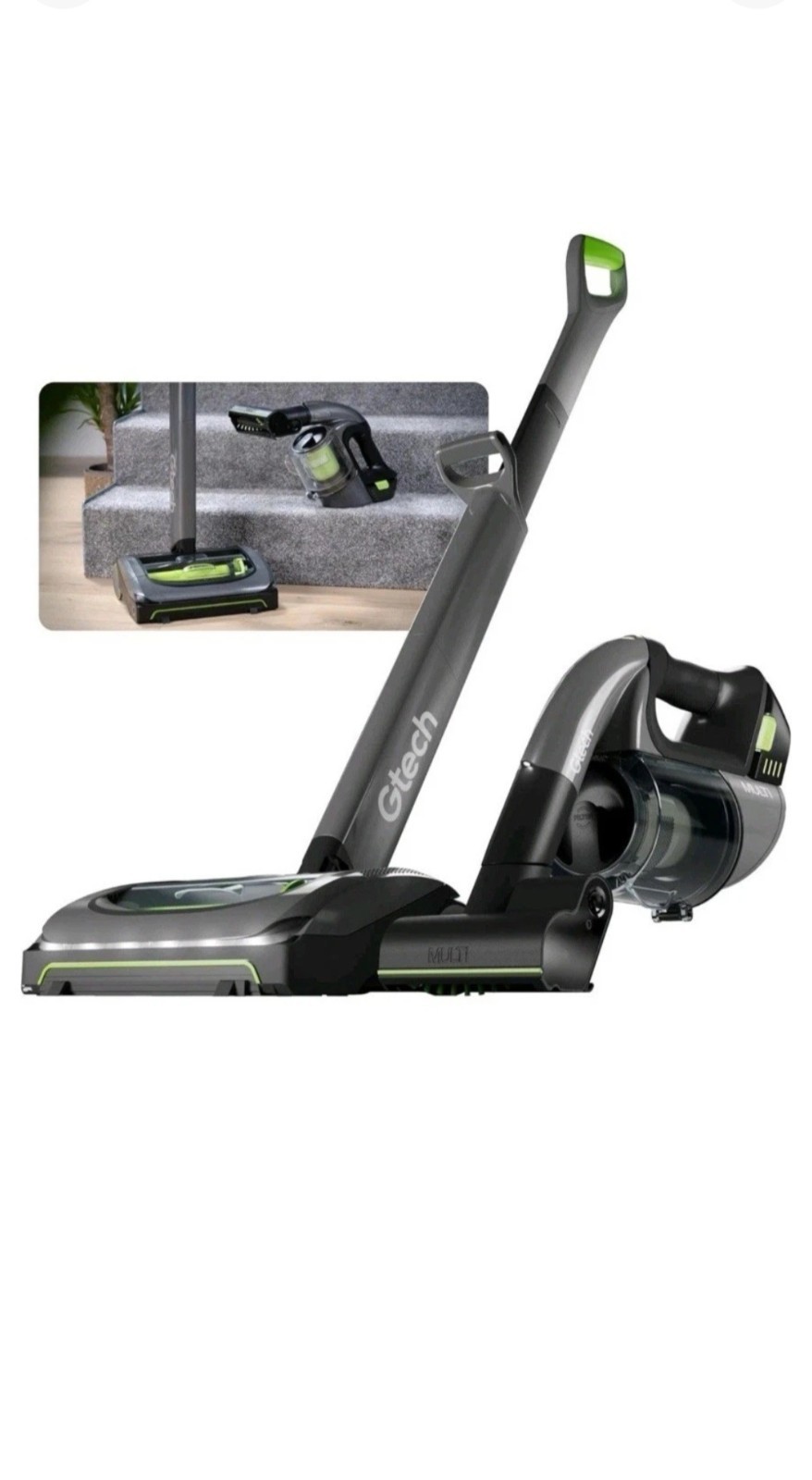Gtech System, Airram MK2 + Multi MK2 Cordless Vacuum Cleaner Bundle, Comb 60 min