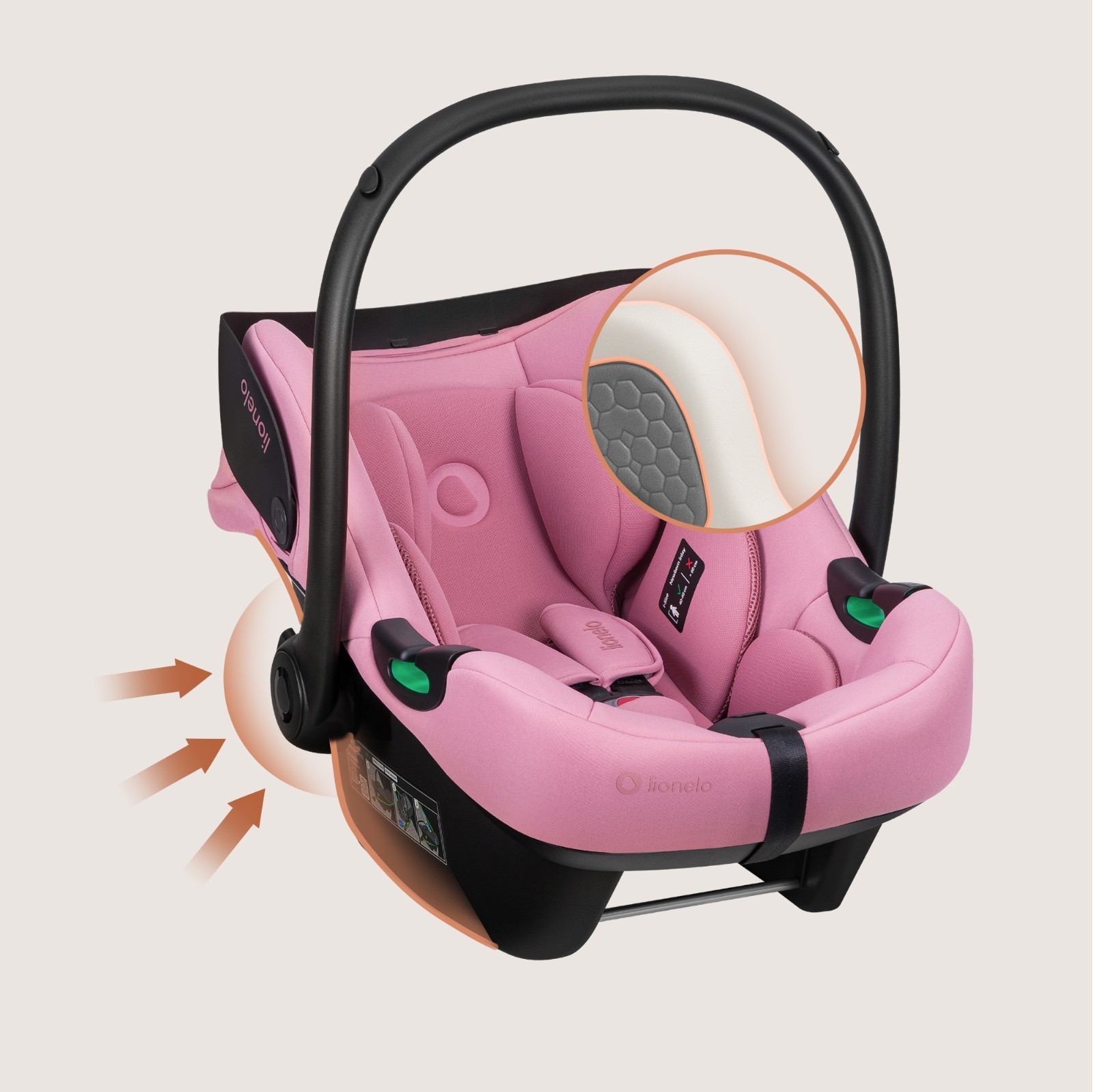 Seggiolino auto per bambini 40-87 cm LIONELO ASTRID i-Size seggiolino auto... foto 5