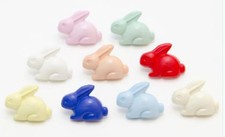 Rabbit button - Novelty - 18mm shank buttons - baby / cardigan - in 6 colours
