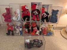 Collection Dale Earnhardt Beanie Bears Nascar Lot With Tags And Cases