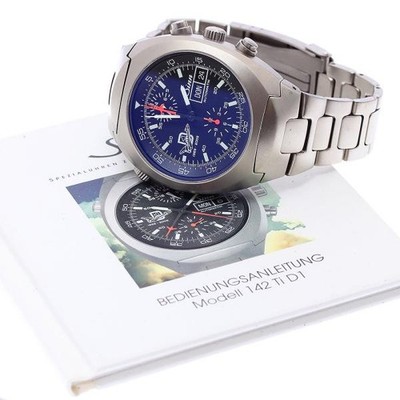 Sinn Space Chronograph 142.TI.D1 43mm Ti Black Dial Automatic Watch #C12453