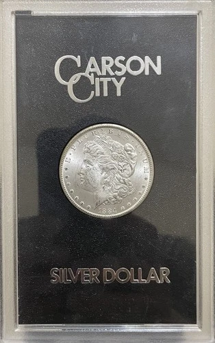 Lightly Toned 1884-CC GSA Silver Morgan Dollar BU++ Box & COA REV TONING CC