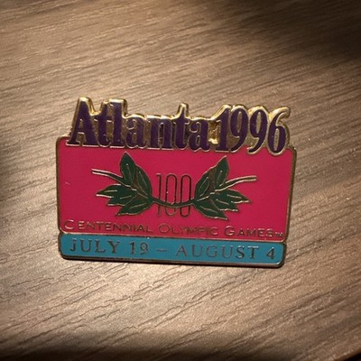 RARE 1996 ATLANTA Olympic Games Pin Centennial July 19, 1996 to August 4