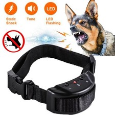 Dog Pet Training Collar Electric Shock Anti Bark E-Collar Stop Barking Control