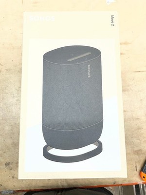 Sonos Move 2  Black - Wireless Portable Bluetooth Speaker, MOVE2US1BLK