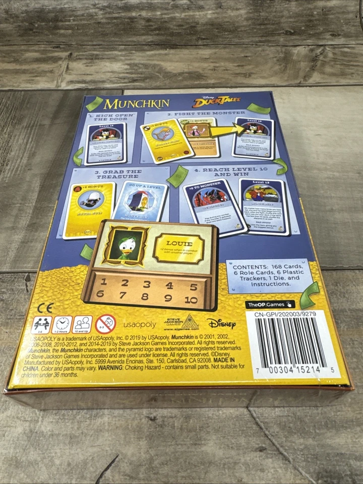 Disney Duck Tales Munchkin Card Game Steve Jackson Brand New Factory Sealed - Image 3 of 4