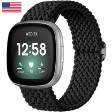 Maledan Sport Elastic Band Compatible For Fitbit Sense/Versa 3/Fitbit Versa