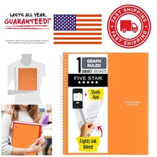 Recyclable Graph Ruled Notebook 8.5 Inch x 11 Inch 100 Double Sided Sheets