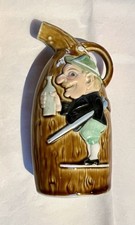 Schafer &Vater Porcelain Flask. “Hunter With A shot gun” 